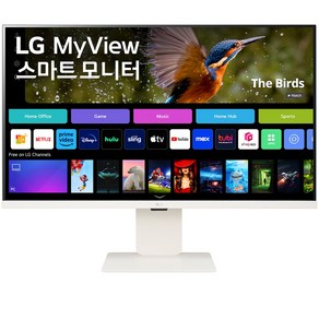 -LG전자- 스마트모니터 마이뷰 32SR83U 32인치 MyView IPS 광시야각 4K UHD 고해상도 webOS23 디자인 모니터 스피커 내장 스마트 컴퓨터 모니터