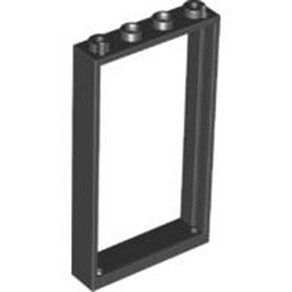 레고 부품 문틀 Black Door Frame 1 x 4 x 6 Type 2 4535834 60596