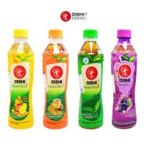 태국음료 오이시 그린티 녹차 허니레몬 현미 포도4종x24, 2.허니레몬, 24개, 380ml