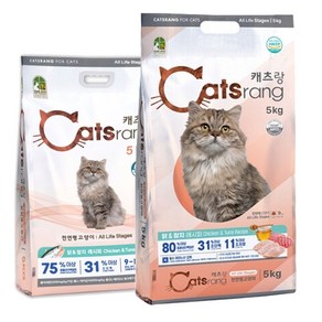 캣츠랑 캐츠랑 전연령 올라이프 길냥이 고양이사료 5kg, 1개, 닭+참치