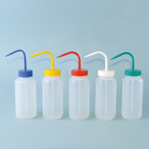 LDPE 광구 세척병 LDPE Wash bottle Wide Mouth / Tason제품, Red 1EA, 500mL