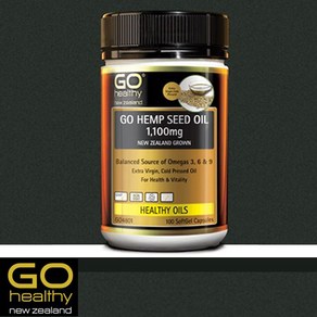 고헬씨 대마종자유 햄프씨드 오일 소프트젤 100캡슐 GO Healthy Hemp Seed Oil 1100mg 100 Softgel Capsules, 1개, 100정