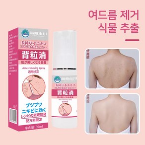 바디청결 미스트/등여드름/ 바디좁쌀여드름 개선, 2개, 60ml