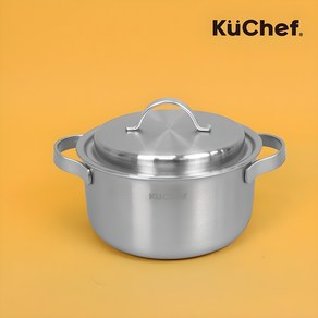 쿠쉐프 통5중 인덕션용 스텐 양수 냄비 인덕션 전용 스탠 20cm, 20cm(3-4인 찌개용), 1개