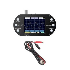 오실로스코프 신호발생기 미니 핸드 헬드 디지털 오실로스코프 2.5MHz 샘플 속도 500KHz 대역폭 지지대 자동 80Khz PWM 전자 수리 DIY, 1개