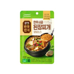 풀무원 [반듯한식] 한우사골 된장찌개 양념소스 (실온), 130g, 1개