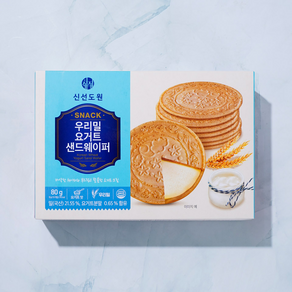 [메가마트]신선도원 우리밀 요거트 샌드웨이퍼 80g, 1개