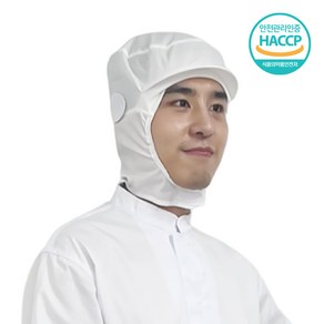 [데스피도] HACCP 위생모 턱덮개형 식품공장 조리모 위생모자(화이트), 10개, 화이트