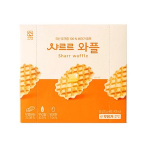 [우리밀] 샤르르 와플, 80g, 1개