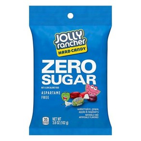 JOLLY RANCHER Zero Sugar 다양한 과일 맛 하드 캔디 백 102.1g3.7온스