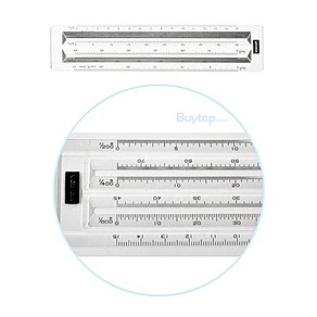 우치다 헥사 스케일 제도용 자 15cm, 1개