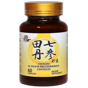 ﻿USTCM 전칠삼 단삼 500mg 60캡슐 전칠삼 추출물 등 복합물, 1개