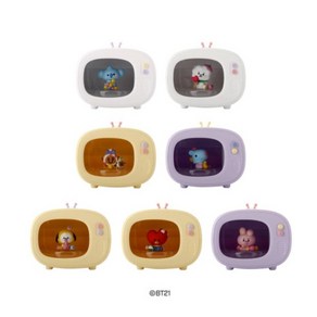 로이체 BT21 베이비 휴대용 TV 모형 LED 무드등 미니 젤리캔디 가습기