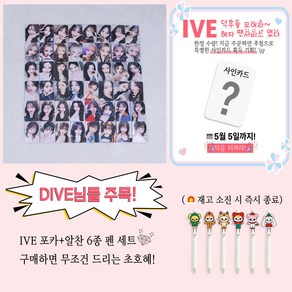 2024신상 아이브 포카 아이돌 굿즈 포토카드 IVE SWITCH 집합 앨범, C