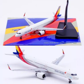 JC Wings 아시아나항공 비행기 모형 다이캐스트 A321neo 1:400, HL8371 XX4222, 1개