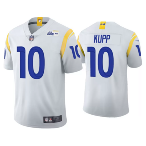 NFL LA Rams 램스 No. 10 KUPP 카프 미식 축구 럭비 유니폼 저지, 1개, 화이트