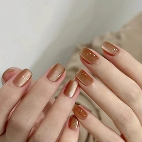 떨샵 자석 글리터 네일팁 파츠 셀프네일 붙이는 간편 인조손톱, 1개, NAIL-N713