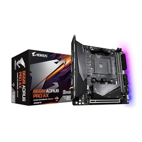 GIGABYTE B550I AORUS PRO AX Rev.1.x 마더보드 MiniITX AMD B550 칩 세트 탑재 MB4998, 상세페이지 참조