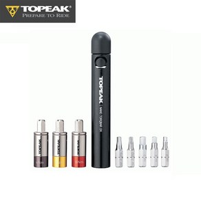 TOPEAK 토픽 공구 Nano Toqba DX 나노 토크바 휴대용 육각 토크 렌치 자전거 정비 용품 깔깔이 토크 비트, 1개