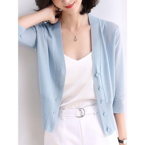 패션이슈 린스썸머7부가디건 lu4576