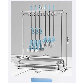 STEADY 청소도구함 청소도구 거치대 다목적청소도구함, 1개
