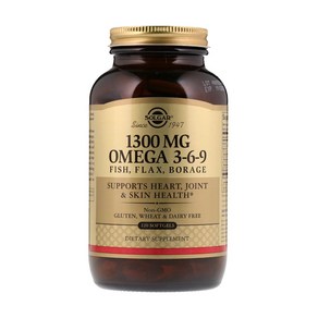 솔가 오메가 3-6-9 1300 mg 120정 (타블렛) Solgar Omega 120 tabs