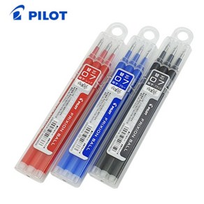 PILOT 0.7mm 열펜 리필심 3개 set 레드 블루 블랙 원단용 파이롯트 아이론펜 자수펜, 1개