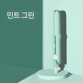 고데기 헤어 스타일러 볼륨 브러쉬, 라이트 그린