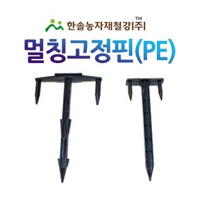 멀칭고정핀 PE 10개 농업용 부직포 제초매트 고정핀 한솔농자재철강, 6 x 15cm (중 10)