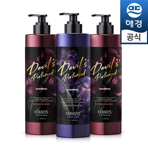 케라시스 데빌스 퍼퓸 샴푸/린스 1L x3개(고저스 머스크/미드나잇 판타지), 고저스 머스크x3개(샴2린1), 3개