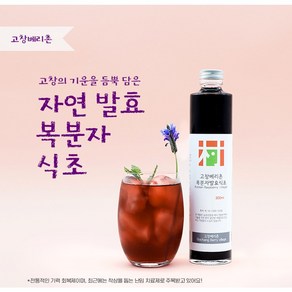 [한국인의밥상출연] 복분자 발효식초 300ml 고창베리촌 천연발효식초, 1개