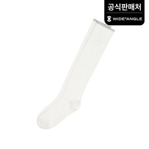 와이드앵글 공식 CO 여성 조직 니삭스 WWU23S06W2 (정상가:13 000), White, 1개