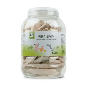 건강한펫 동결건조 치킨텐더 대왕통 600g, 1개, 치킨