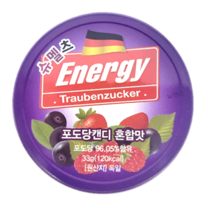 슈멜츠 에너지 포도당 캔디 혼합맛, 33g, 2개