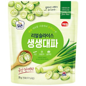 (메카몰) 사조 해표 국산 동결건조 리얼슬라이스 생생대파 20g, 3개