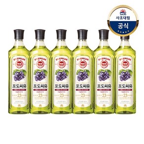 사조대림 [사조대림] 해표 포도씨유 900ml x6병, 기본상품, 6개