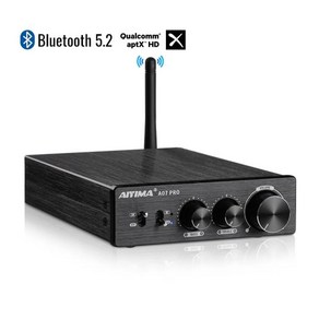 파워앰프 AIYIMA-TPA3255 블루투스 파워 앰프 A07 PRO 오디오 2.0 스테레오 스피커 HiFi Amplificado Amp 300Wx2, [05] Only A07 PRO