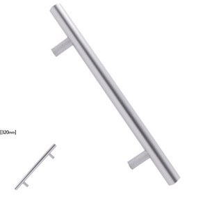 메이플 2구 가구손잡이 실버 320MM 가구부속 장손잡이 문고리, 1개