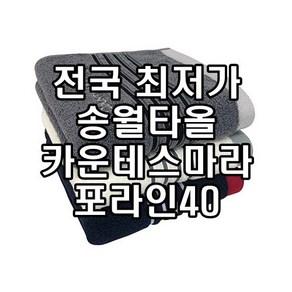 송월타올 카운테스마라 포라인40 150g 세면타올 40x80cm 면 100%, 1개