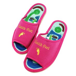 Health Feet 건강 지압슬리퍼, 블루 250mm이상, 1개, 블루