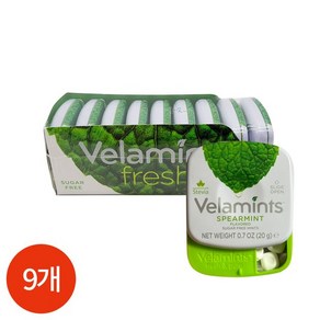 기타 VELAMINTS 벨라민츠 무설탕 스피어민트 20g x 9개