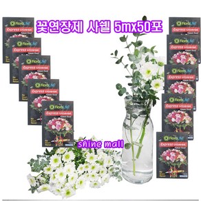 꽃수명연장제 사쉘 5ml 50개 /플로라라이프 꽃연장제