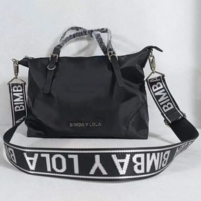 bimba y lola SS23 남녀 공용 쇼핑백 핸드백 클러치 블랙