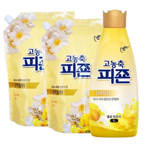 고농축 피죤 3종 1L+1.6L+1.6L, 써니가든(옐로미모사), 1세트