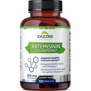 Zazzee Atemisinin 재지 아르테미시닌 100mg 120정, 1개