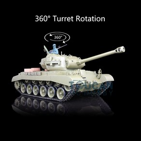 RC탱크큰부리 새 Heng 긴 원격 탱크 1/16 7.0 플라스틱 M26 퍼싱 RTR RC 차량 플러그 앤 플레이 모델 3818