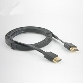 [Coms] HDMI 케이블(V1.4/FLAT/초슬림) 1.5M CT184, 블랙