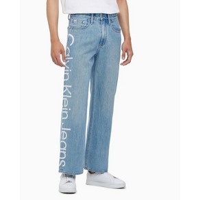 Calvin Klein Jeans 남성 90s 루즈핏 라이트블루 데님 팬츠(J324790) 1064543