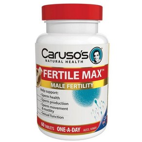 카루소 내츄럴헬쓰 Fetile Max (정자맥스)남성생식건강 활력 성기능 성욕지원60정, 1개, 60정