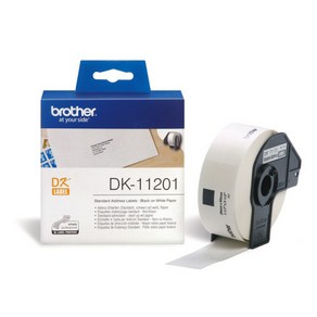 브라더 브라더정품 DK-11201_29mm×90mm 규격라벨 400개/롤_라벨테이프, DK-11201(29x90mm), 1개